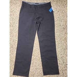 Nautica Clipper Pants Men's 36X32 Navy Blue 100% Cotton Relaxed Fit Flat NWT